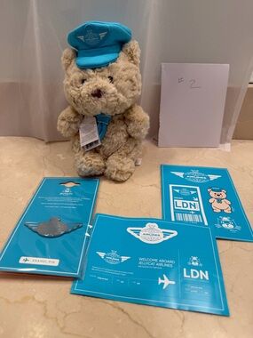 Jellycat Harrods Exclusive Bartholomew Junior  Pilot Bear (#2)